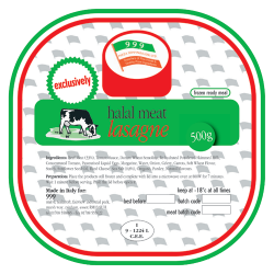 Meat Lasagne 12x500grm